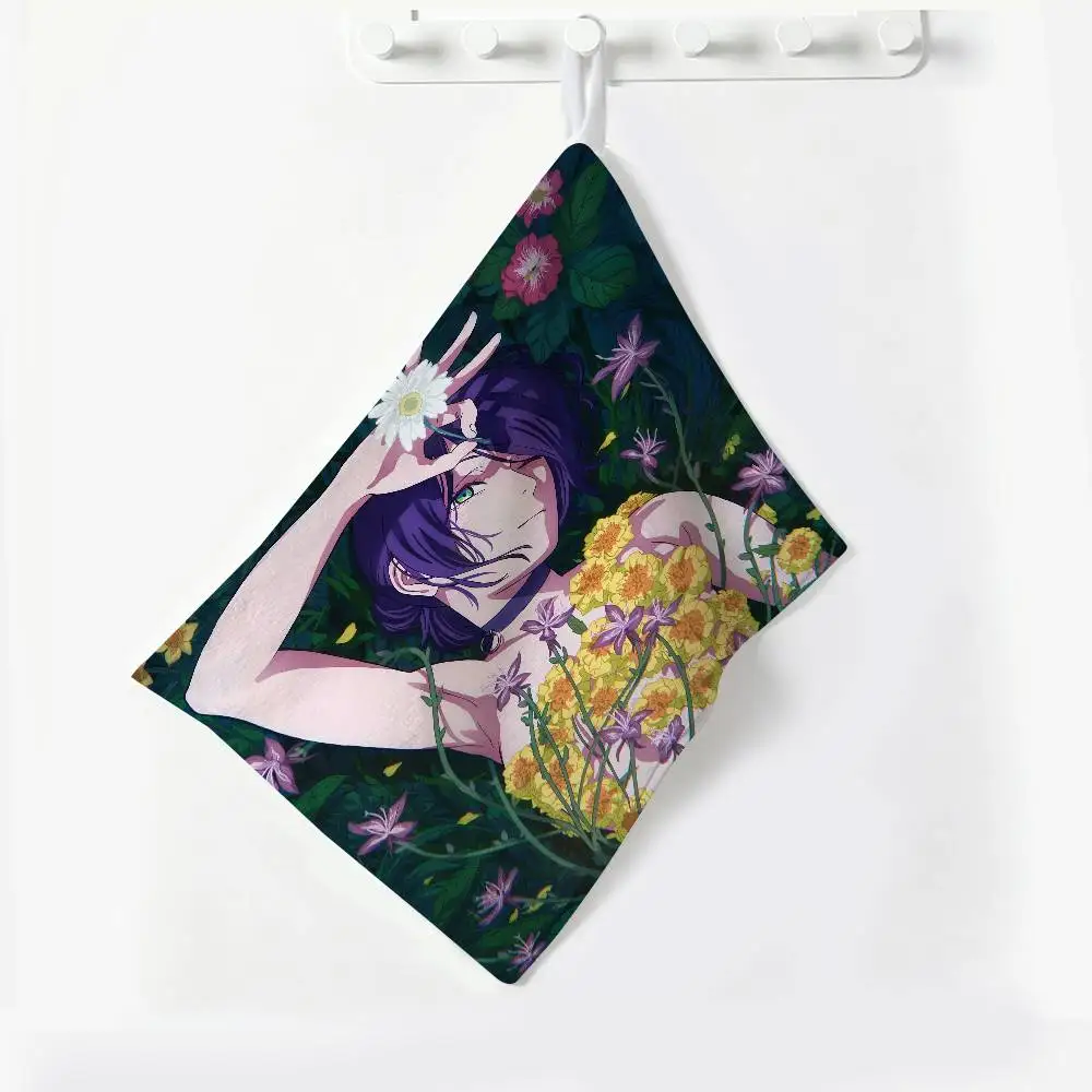 Chainsaw Man The Movie Reze Hanging Kitchen Towel, Polyester Cotton Material, Multipurpose Hand Wiping Towel for Family