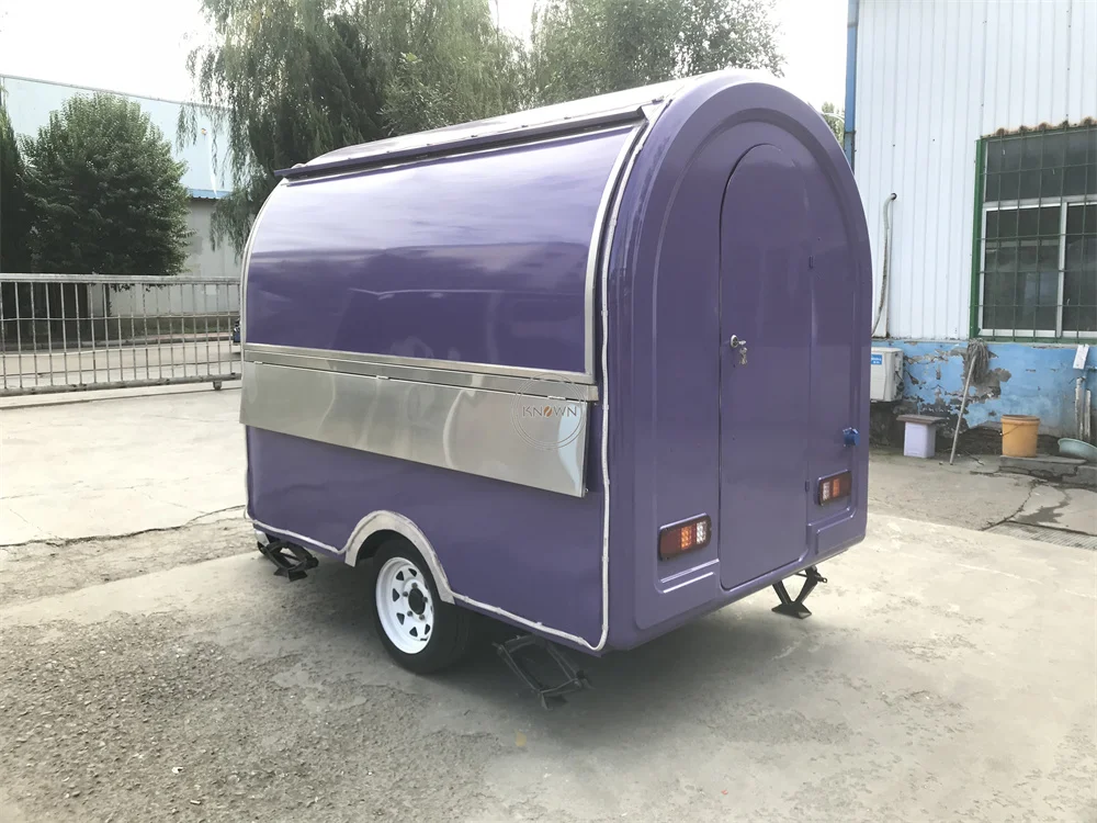 Food Truck Van Snack Pizza Kiosk Custom Fully Kitchen Equipments Coffee Ice Cream Cart Concession Food Trailer