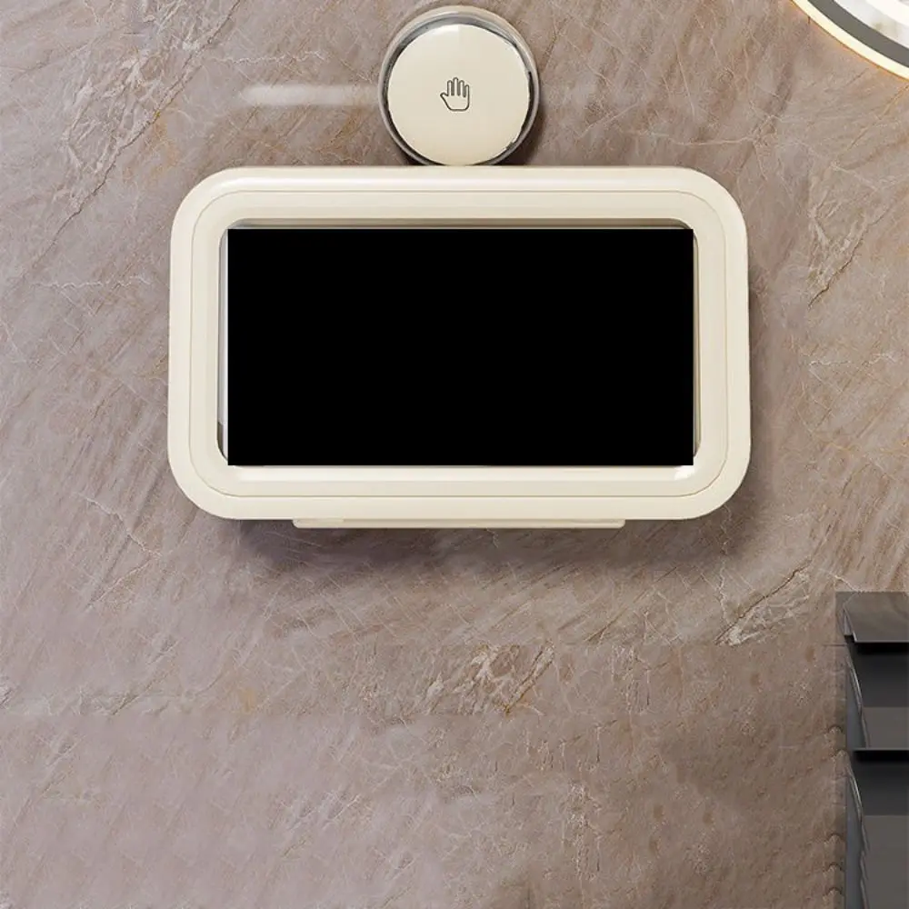 

Водонепроницаемый держатель для телефона на присоске, регулируемая противотуманная подставка для телефона для ванной комнаты, высокочувствительный, многофункциональный