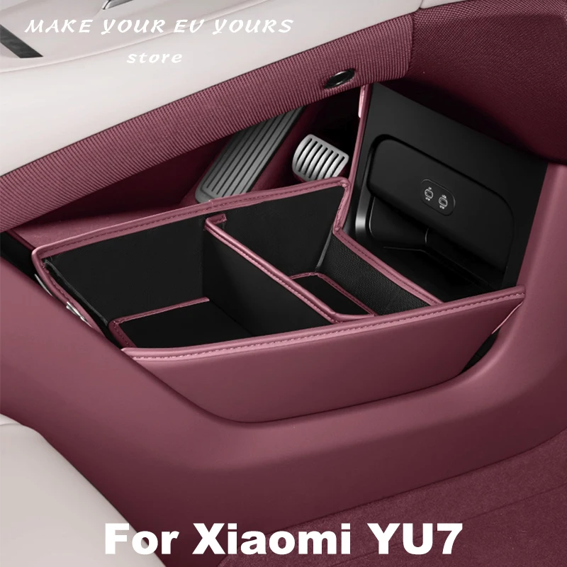 

For Xiaomi YU7 2025 2026 Central Control Lower Storage Box Car Storage Finishing Box Car Storage Box Interior Accessories