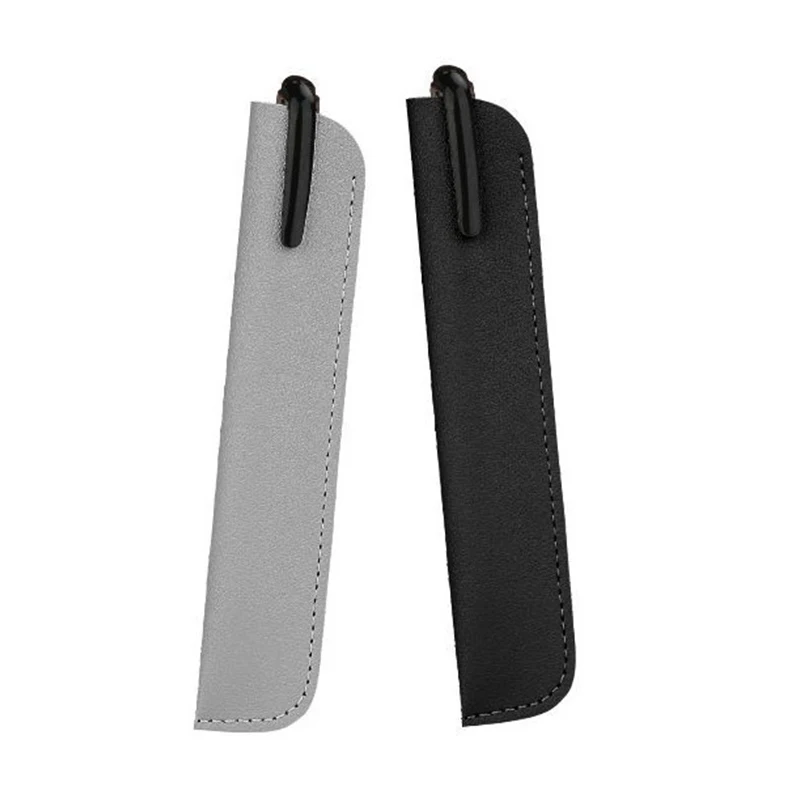 Einfache mehrfarbige pu Leder Bleistift halter Schule Stift Aufbewahrung tasche Stift Fall Briefpapier Stift Schutzhülle Schul bedarf