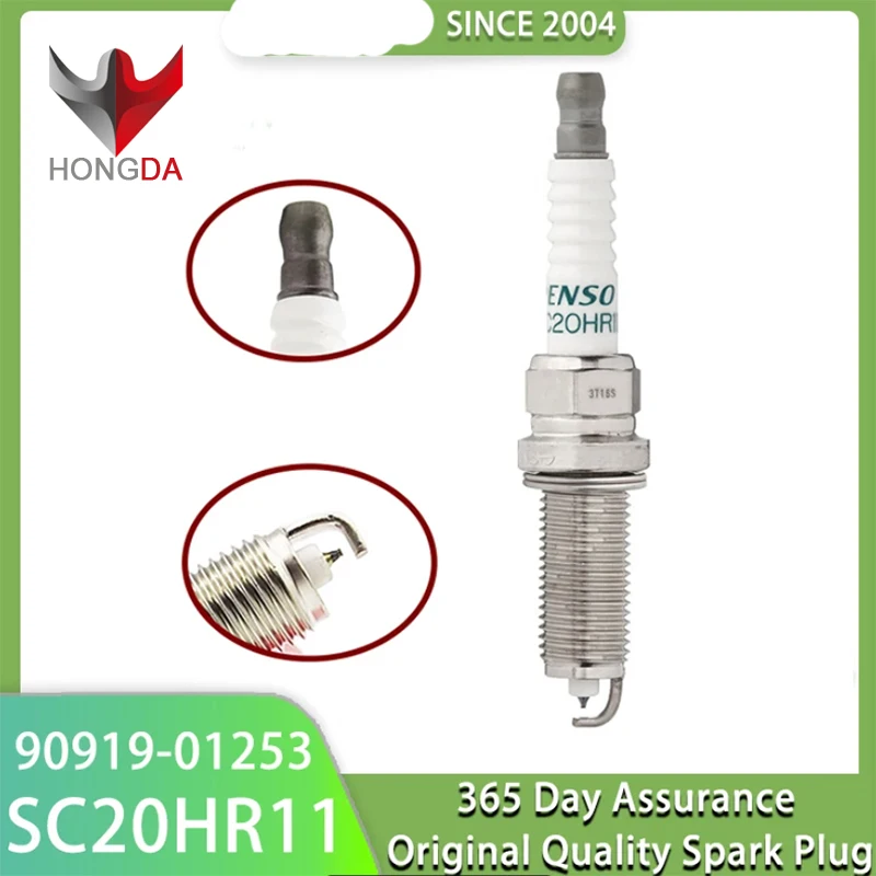 HONGDA Hot sale 4/6PCS 90919-01253 SC20HR11 Iridium Spark Plug For Toyota Corolla Prius Lexus 90919 01253 SC20HR-11 9091901253