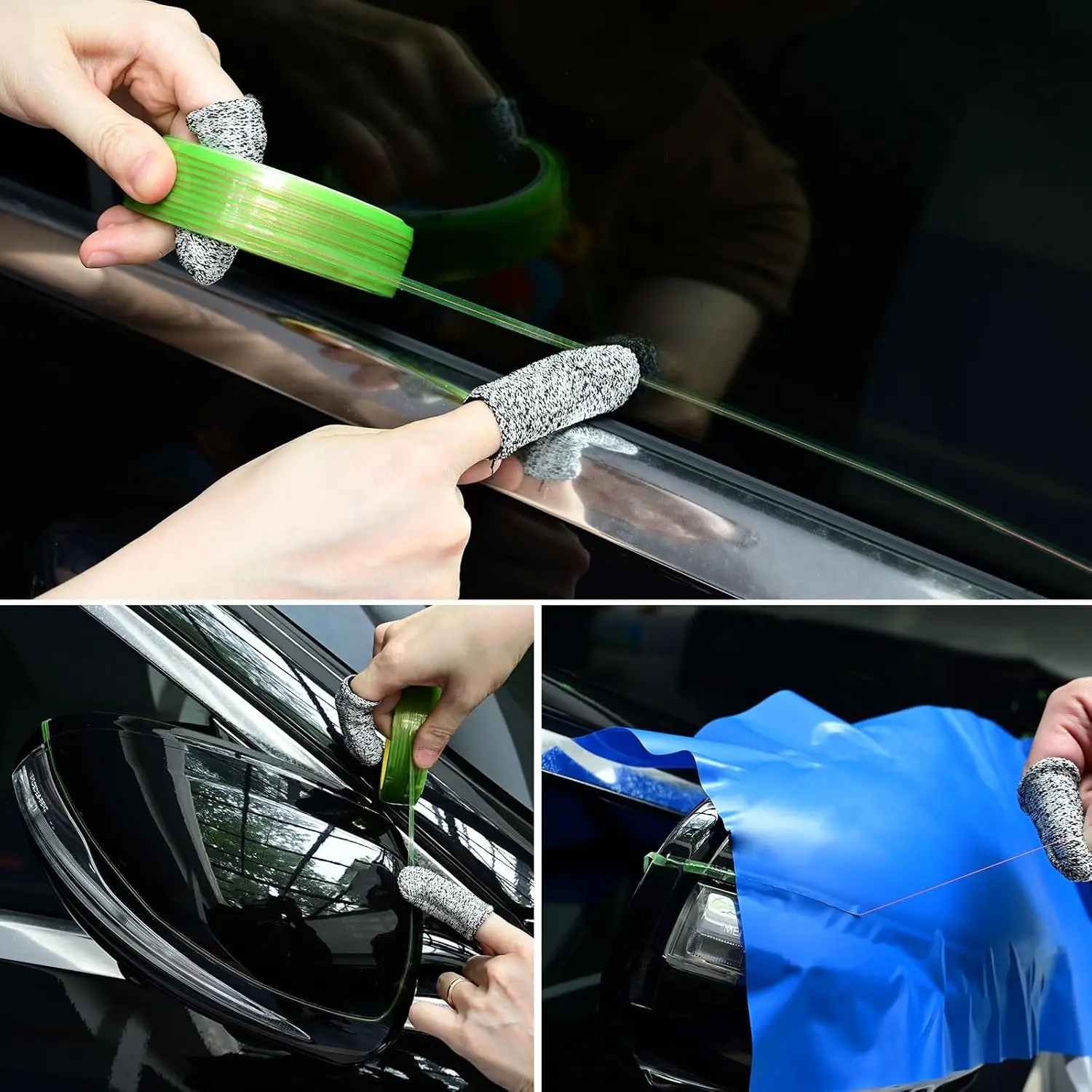 EHDIS 50-Meter-Sicherheits-Schneidband zum Verpacken von Auto-Werkzeugen, Grafik-Tönung, Vinylfolie, Basteln, Styling, messerlos, präziser Schnitt, Designlinie – Detail 4
