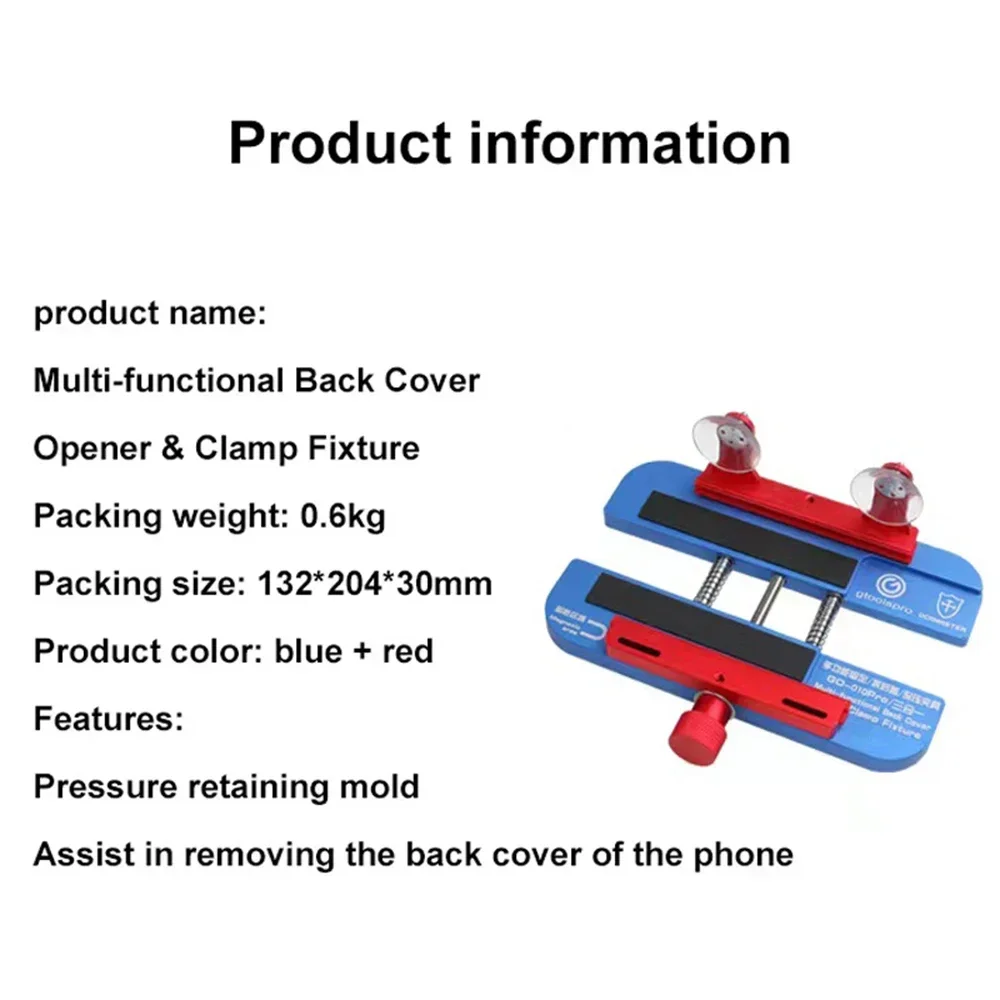 GtoolsPro Multifunctional Back Cover Disassemble Opener Clamp Fixture LCD Screen Holder Press Holding For iPhone Repair Tools