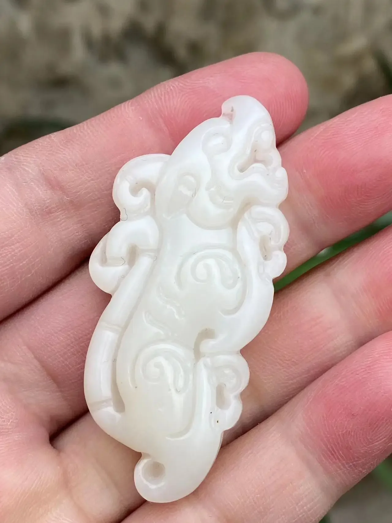 Natural 100% real white hetian jade carve Toad jade pendant necklace jewellery Attracting wealth for men women gifts Bless peace