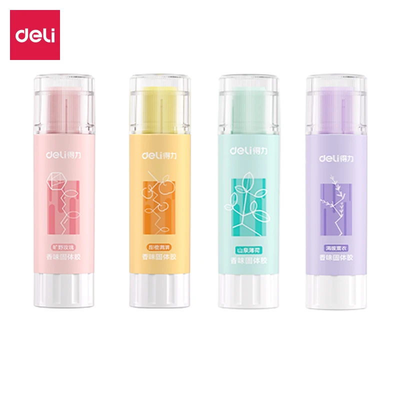 

Floral Scented Solid Glue Stick Formaldehyde-Free Washable Stick High Viscosity Diy Home Office School Student Stationery 9g