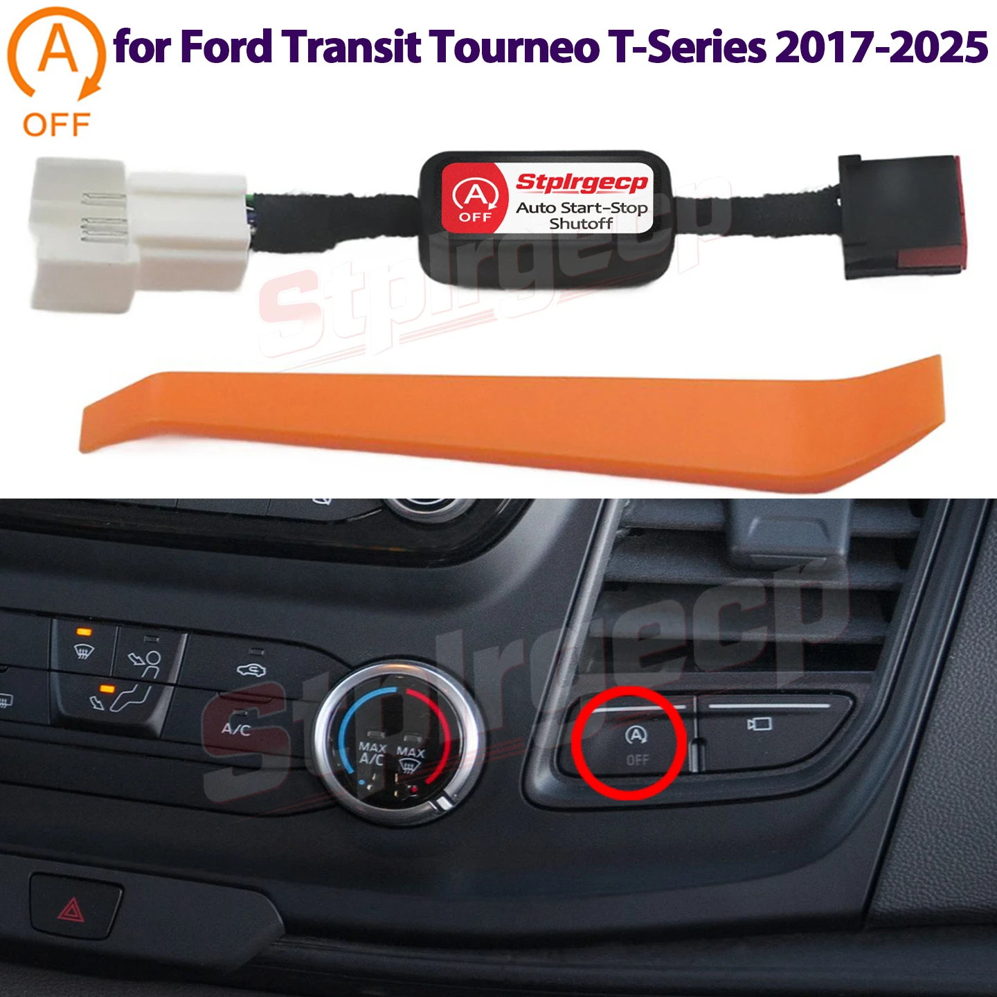 Engine Stop Start System Cancel Sensor Plug for Ford Transit Tourneo T-Series 2017-2025 Automatic Off Cable Device Control