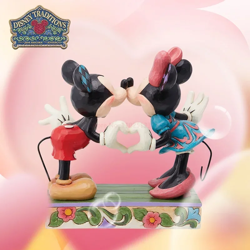 Disney-Bolígrafo de Mickey Mouse genuino hecho a mano, Mickey, Minnie, adorno de recarga, muñeca de figura de Anime, regalo Kawaii hecho a mano