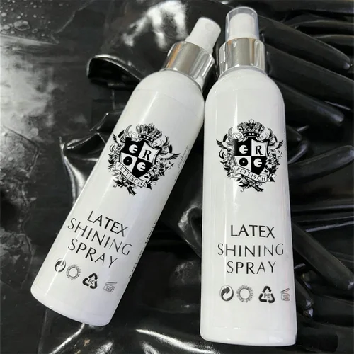 Spray brillante de látex, fetiche EROE, cuidado especial, ayuda para disfraces de látex, lencería de látex, mono de látex pulido brillante