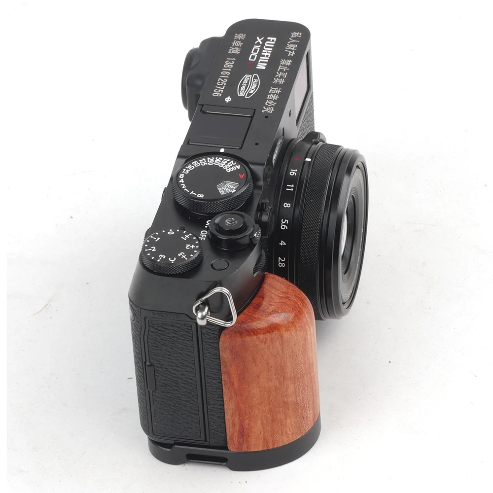 أفضل قبضة اليد لوحة الإفراج السريع لكاميرا Fujifilm X100VI Arca ترايبود جبل مقبض خشبي قبضة الخشب صالح فوجي X100 VI RRS