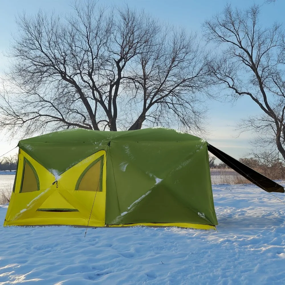 Pop Up Cabin Tent,with Rain Fly and Carry Bag for Camping Hiking Outdoor Travelz,Weather Resistant Camping Hub Tents