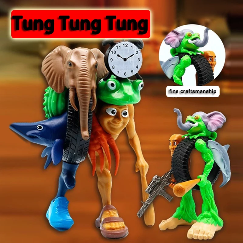 Tralalero Tralala الإيطالية Brainrot Tengtung Sahur Modelo brinquedos bonecas الخيال مخلوقات عصر الذكاء الاصطناعي Mugen الناس هدية