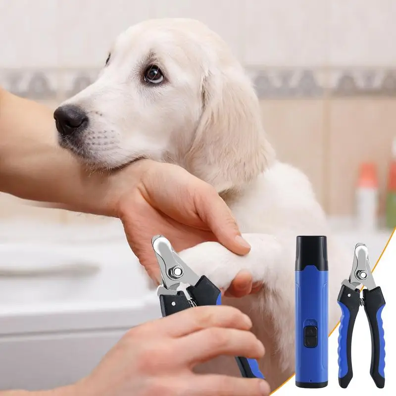 Dog Nail Grinder With Led Light Safe Dog Claw Care Dog Nail Grinder Ergonomic Pet Nail Grinder Low Noise Nail Clipper For Pet