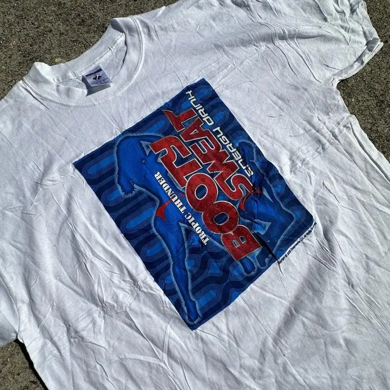 Tropic Thunder Booty Sweat Bebida energética Película Promo Camiseta Hombre XL