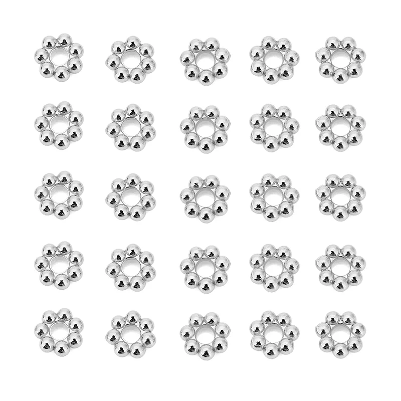 30 قطعة أبدا تتلاشى الفولاذ المقاوم للصدأ الخرز السائبة مجموعة 3 مللي متر 4 مللي متر 5 مللي متر 6 مللي متر PVD فضفاض خزر عازل Diy بها بنفسك مجوهرات قلادة سوار صنع