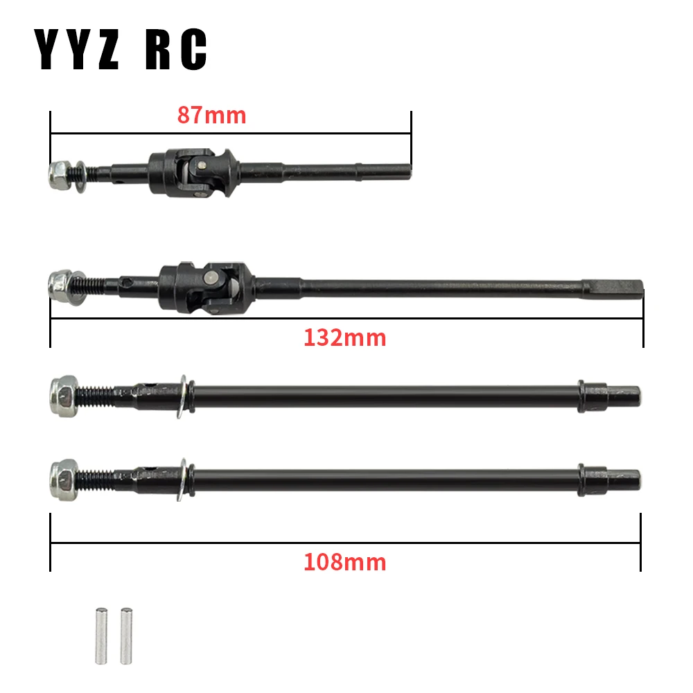 Front Rear Axle CVD Drive Shaft 29T/8T Metal For Axial Scx10 Pro Upgrade Parts Remote Control Rc Crawler Car Accessories 1/10