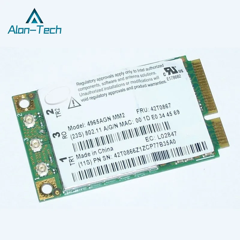 

Len-ovo R61 T61 T61P X61 X61T Z61 notebook wireless network card 4965AGN 42T0865