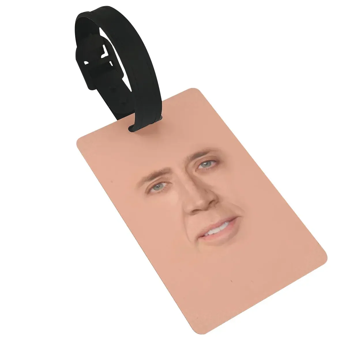 Nicolas Cage - Face Luggage Tags Suitcase Accessories Travel Fashion Baggage Boarding Tag Portable Label Holder ID Name Address