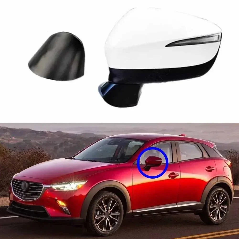 Car Left Side Mirror Lower Cover For Mazda CX-3 2016-2019 For CX-5 2015 2016 Rear View Mirror Bottom Cap Reflector Shell Parts