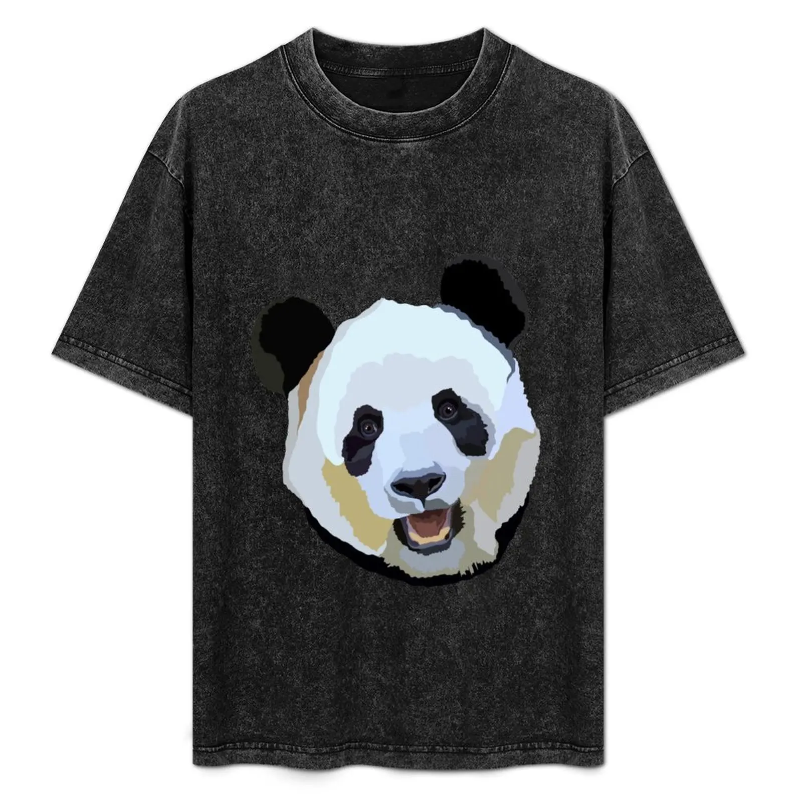 

P is for Panda T-Shirt Basic Crew Neck Short Sleeve Top