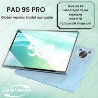 Original Pad 9S Pro Tablet 10.1 inch Android 14 Global Snapdragon 8Gen2 10 Core 16GB+1TB 10000mah 5G Dual SIM WIFI HDFull Screen