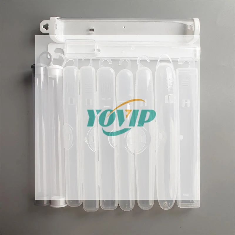 Portable Dustproof Toothbrush Storage Box Outdoor Travel Transparent Plastic Toothbrush Holder Toothpaste Storage And Organizer