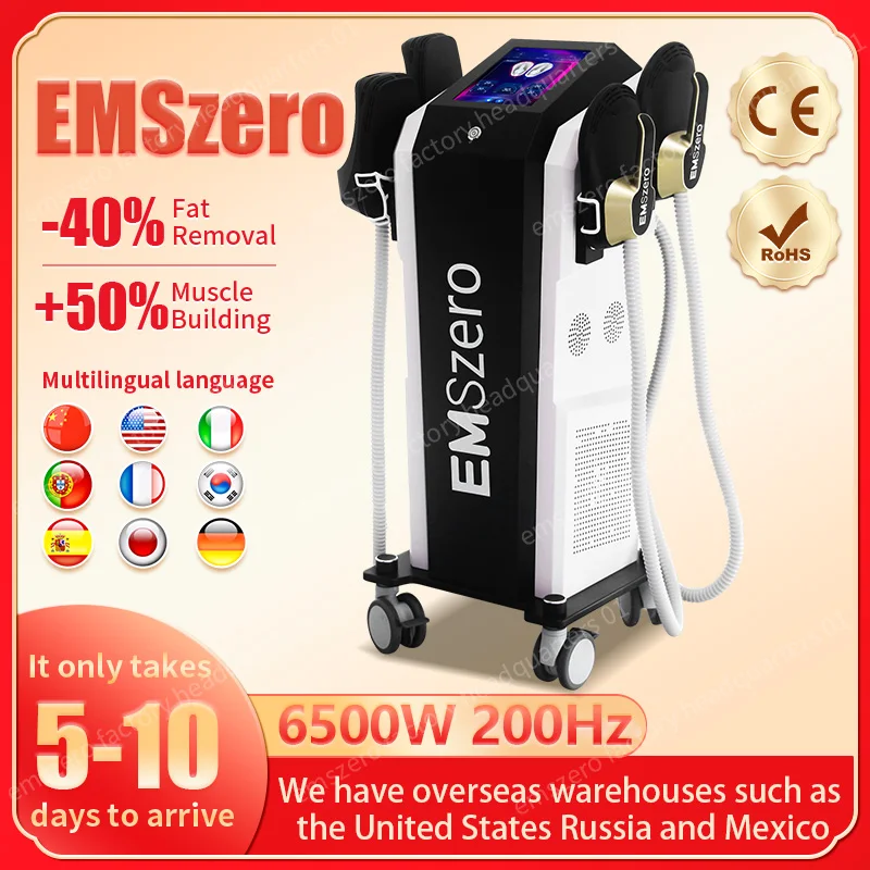 Emsslim RF Sculpt Muscle Stimulate Machine EMS 6500W Electric slimming Nova Hi-emt Pelvic Stimulation Pad EMSzero Neo Salon