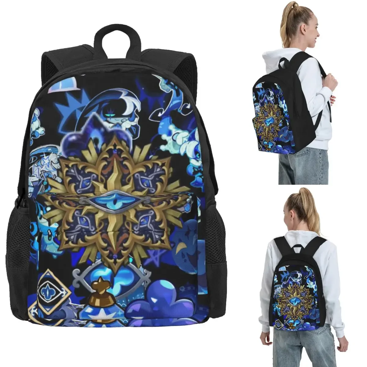 Shadow Milk Cookie Run Kingdom Cute Cartoon Anime Backpack Hot Sale Daypack Large Capacity Kids BookBag School Bag for Men Women