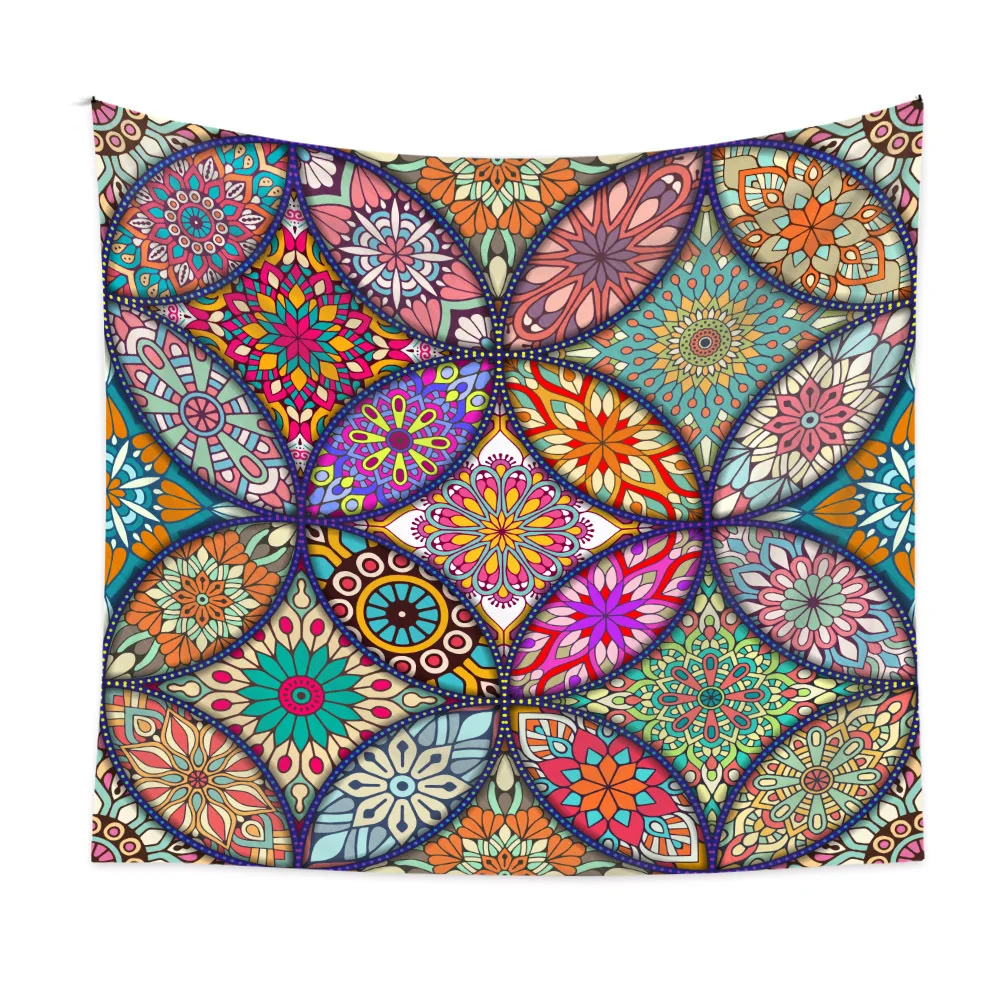 Bohemian Mandala Tapestry Aesthetic Hippie Tapestries Psychedelic Boho  Wall Hanging for Bedroom Home Decor