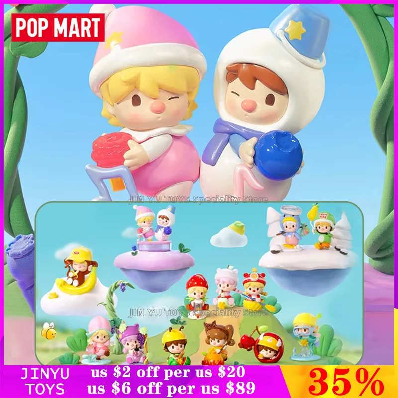 

POP MART Sweet Bean фрукты мир приключений серии глухая коробка Kawaii аниме экшн-фигурки украшение для фруктов игрушки декор настольные куклы