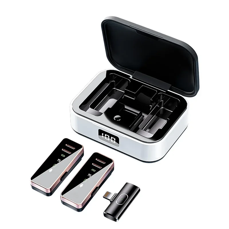 Wireless Lavalier Microphone For IPhone/Android/Laptop/GoPro Plug-Play Lapel Mic Wireless For Video Recording  Interview Tiktok