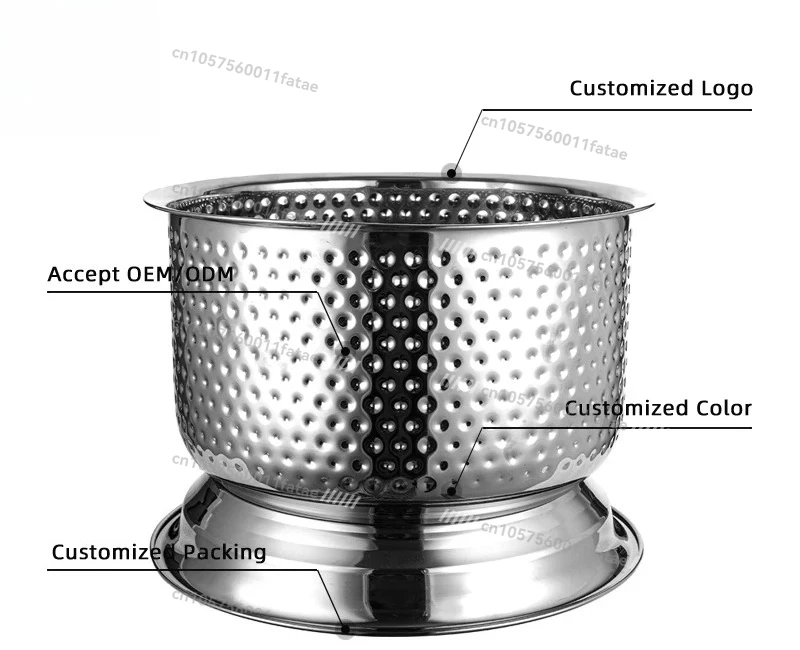 

Hammered Cooler Stainless Steel Beverage Tub， Champagne Bucket Luxury Weddings Family Business Party Large Ice Bucket