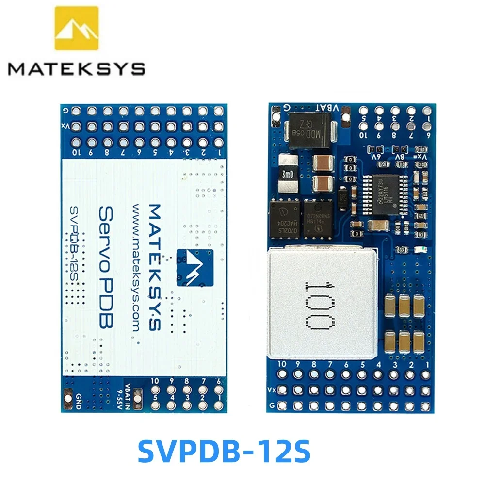 

MATEK SVPDB-12S SERVO PDB с 12A BEC 9-55 В до 5/6/8 В, плата распределения питания для радиоуправляемого самолета, сервопривод с фиксированным крылом, детали для самостоятельного изготовления