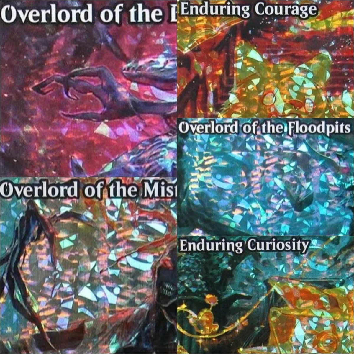 

"Enduring/Overlord" FractureFoil TCG Magical Proxy Cards Black Top Quality Proxy Gathering Board Playing Game Trading Cards