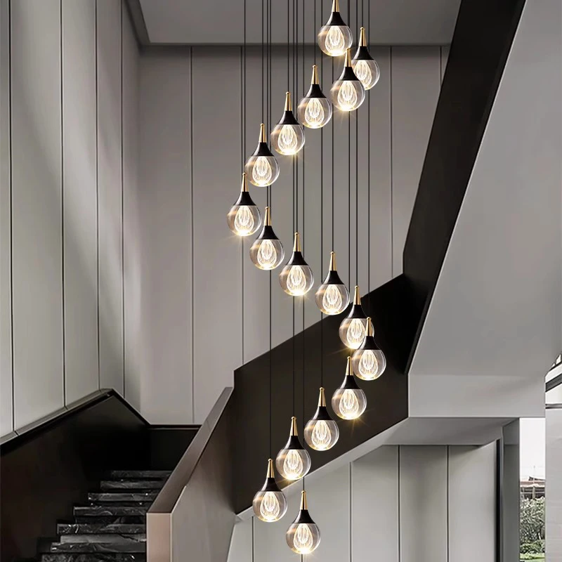 Plafonnier LED suspendu en cristal au design moderne, éclairage d'intérieur, luminaire décoratif de plafond, idéal pour un salon