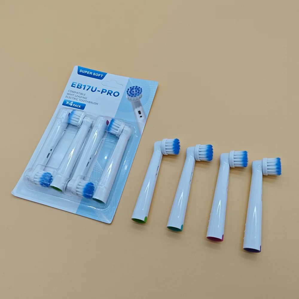 8/4pcs Lot EB17U-PRO Children's Comfortable Pure white Toothbrush Soft Bristles Fun Design Promotes Good Oral Hygiene Habits