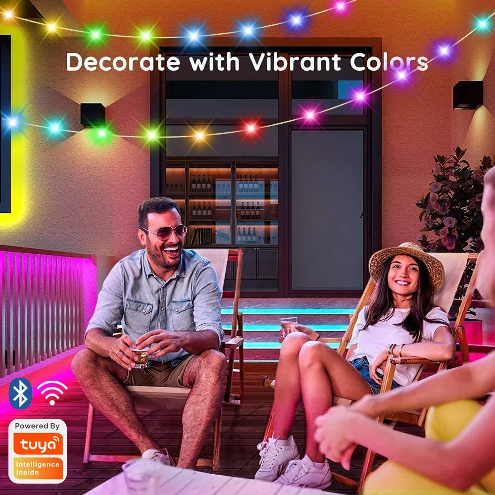 Smart Light String Graffiti Point Control Symphony Light String 5V USB WIFI BT APP Weihnachtsdekoration