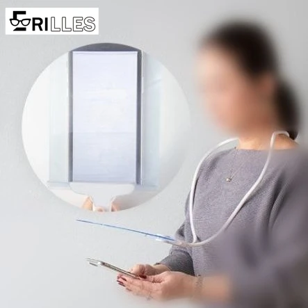 

Hands-Free Fresnel Reading Magnifier, Neck Strap with Silicone Tube, HD Hands-Free Lens for Seniors Crafts & Repair