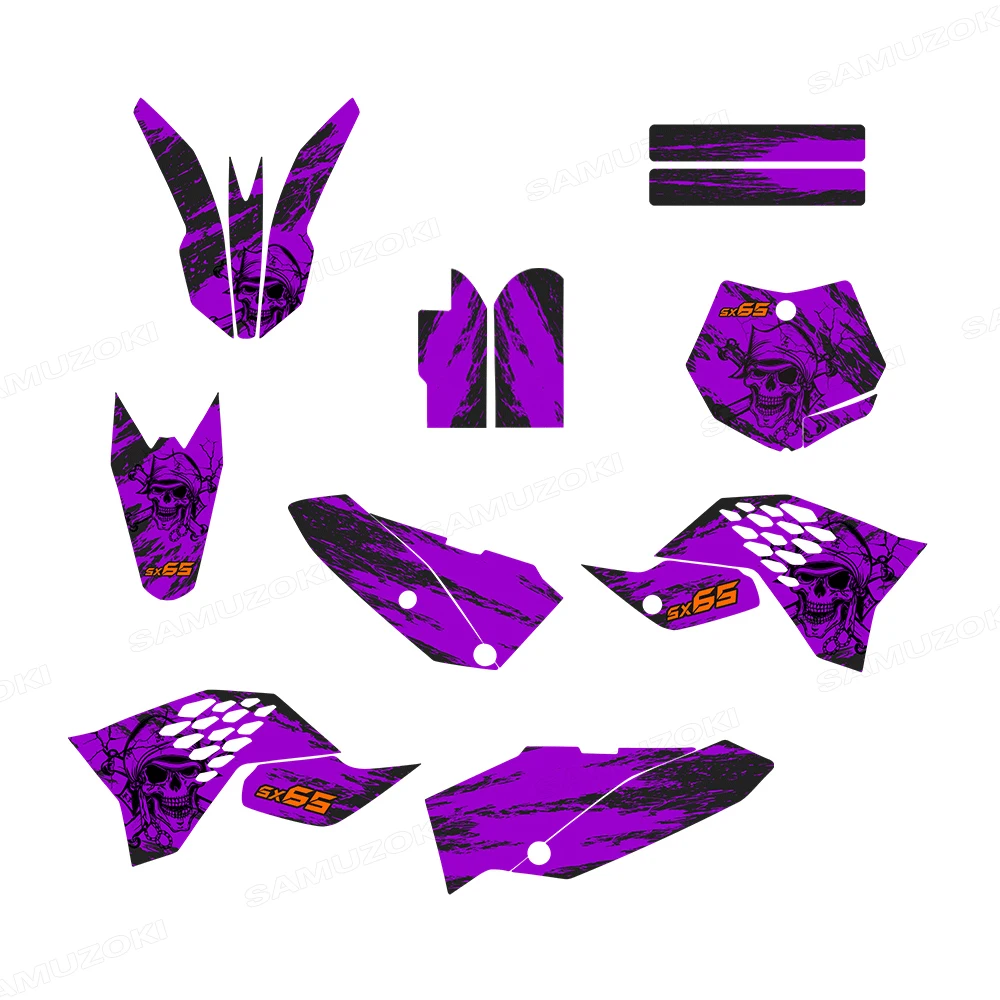 

Motorcycle Graphics Decals Stickers Backgrounds SX65 Deco Kit 2009-2015 Motorcycle Skin Sticker Decal Kit for SX65