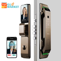 Glomarket 3d Face Recognition Smart Door Lock With Camera Fingerprint Security Fully Automatic Tuya Wifi Digital Smart Lock
