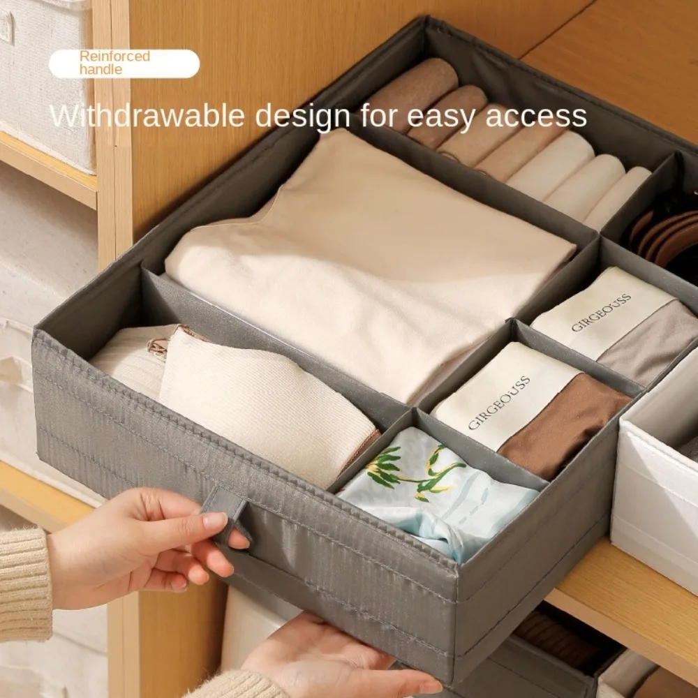 

Dustproof Underwear Storage Box Anti-mite Space Saving Wardrobe Clothes Divider Moisture-Proof Stackable Bra Socks Organizer