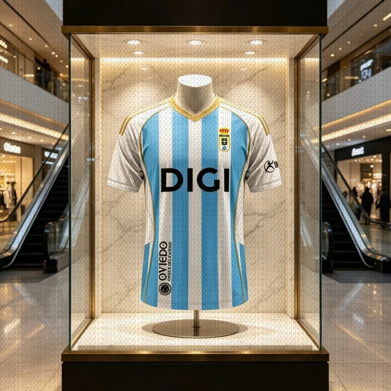 Nueva Camiseta de Verano 2026 Unisex del Real Oviedo Centenario, Manga Corta, Transpirable, Moderna, para Partidos de Fútbol, para Padres e Hijos