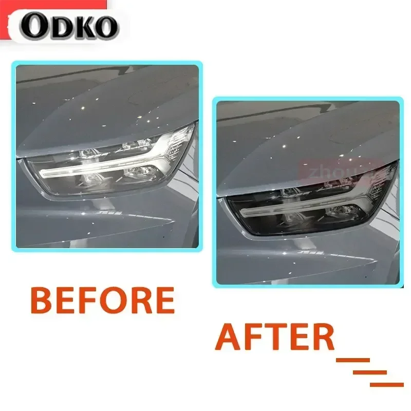 2pcs For Volvo XC60 XC90 XC40 V90 V60 S60 S90 Accessories TPU Special Car Headlight Headlamp Protective Smoke Black Film Sticker