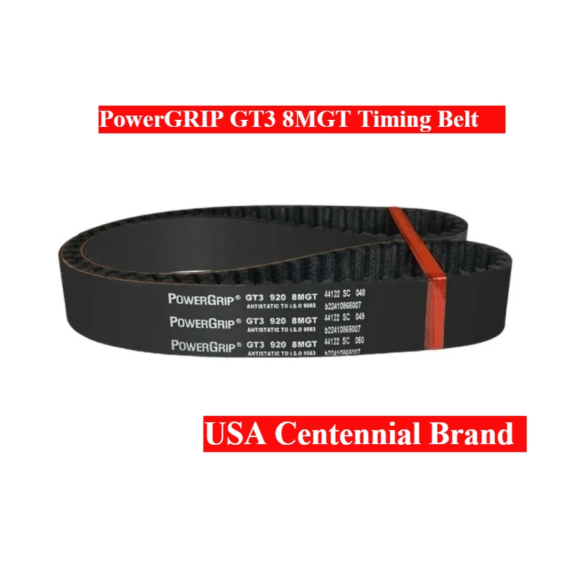 

USA PowerGRIP GT3 384 480 560 600 640 720 760 800 840 880 912 920 9601040 1064 1104 1120 1160 1168 1200 8MGT Drive Timing Belt