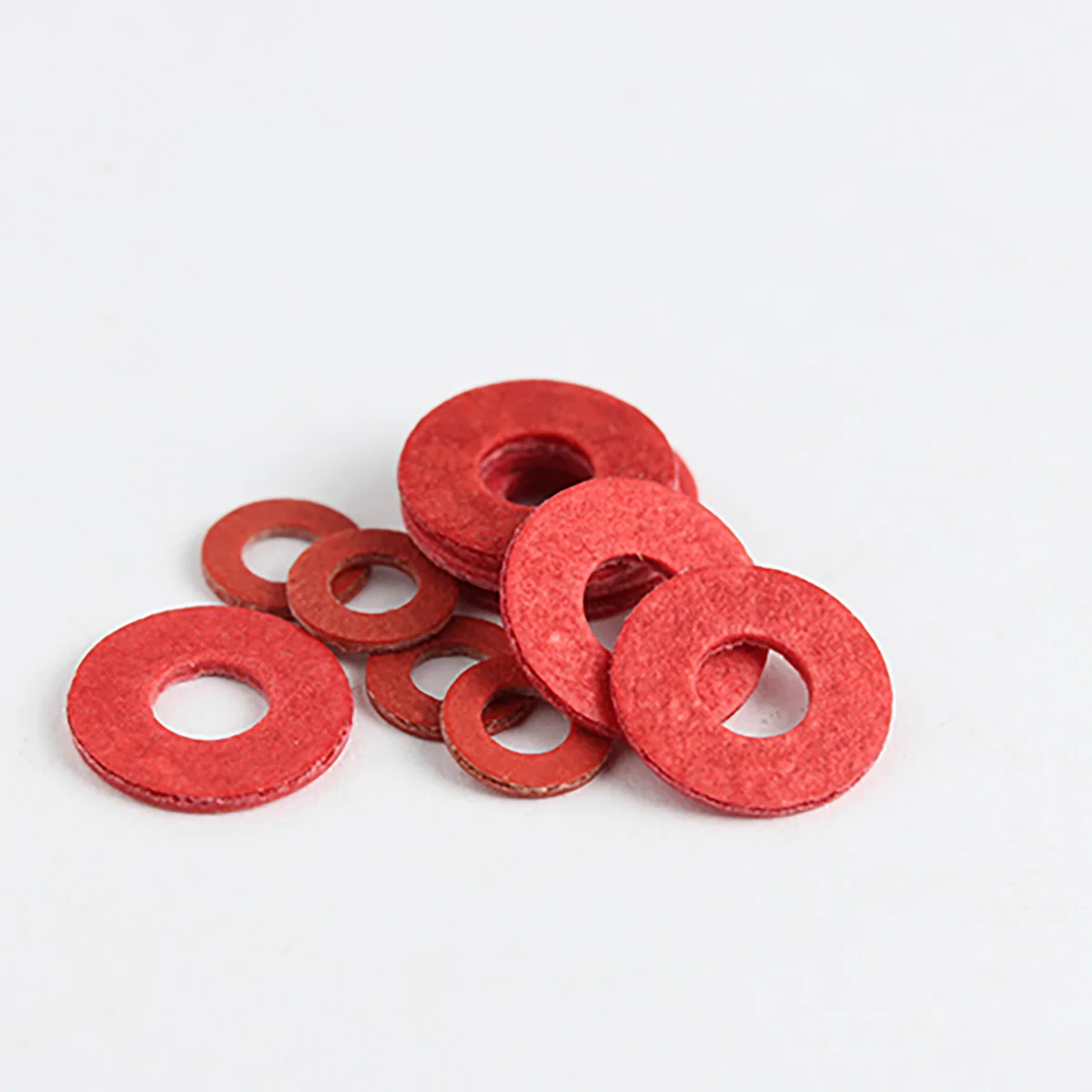 Red Steel Paper Insulation Flat Washer M2-M20