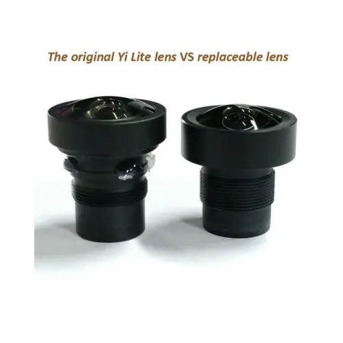 Lente gran angular de 1/2, 3 pulgadas y 2,8mm, 150 grados, Compatible con Xiaomi Yi Lite, reparación de lentes, reemplaza los daños/arañazos de la lente Yi Lite