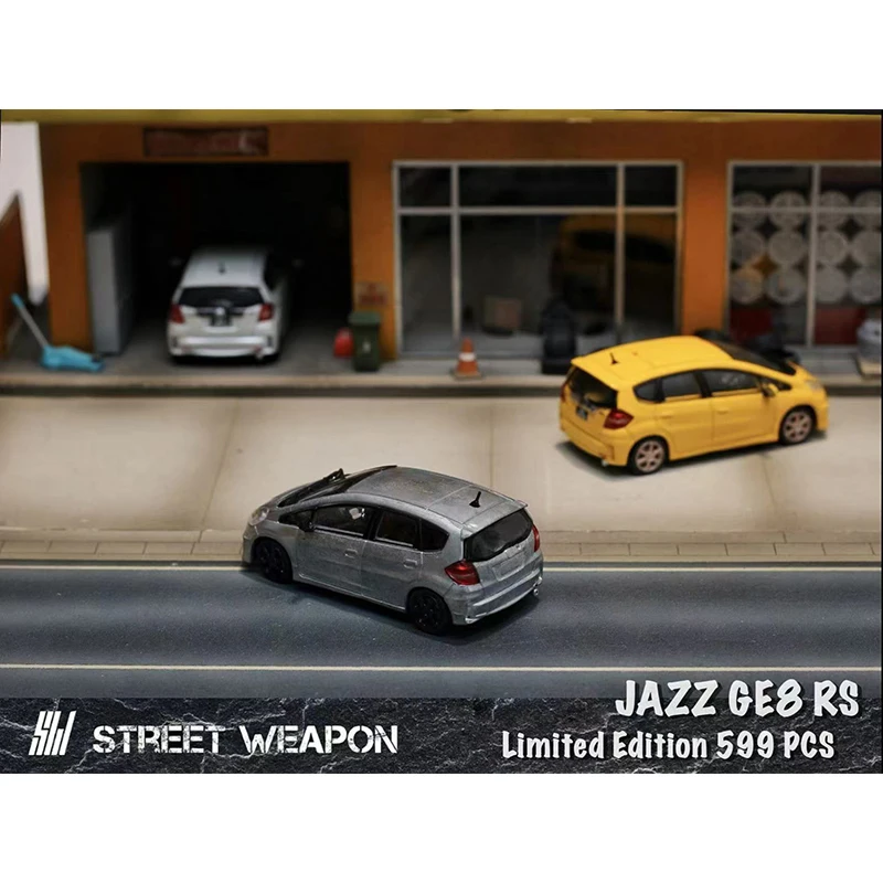 PreSale SW 1:64 JAZZ GE8 RS Spoon Diecast Diorama Car Model Collection Miniature Street Weapon