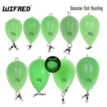 Wifreo 夜釣り PP 固体発光フローティングフィッシングフローティング卵型フローティングパワーボールフローティングブースターフィッシュフローティング
