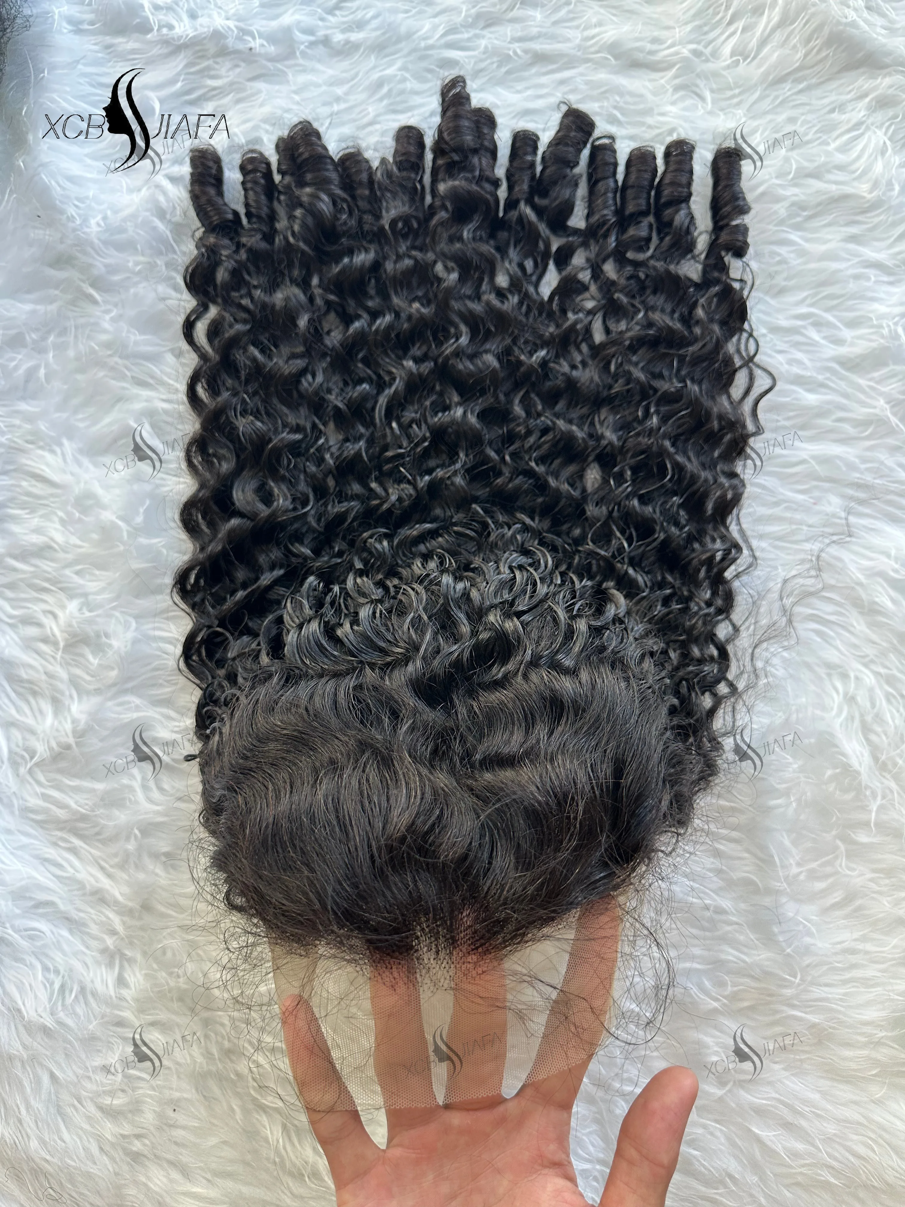 Burmese Curly Human Hair Wigs 12A Vietnamese Hair 13X6 Hd Transparent Lace Front Wig Vietnamese Raw 100% Human Hair 200% Density image 3