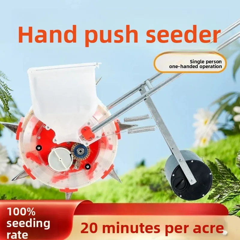 Hand Push Corn Peanut Soybean Soybean Seeder Roller Multi-functional Sowing Artifact Agricultural Small on-demand Machine